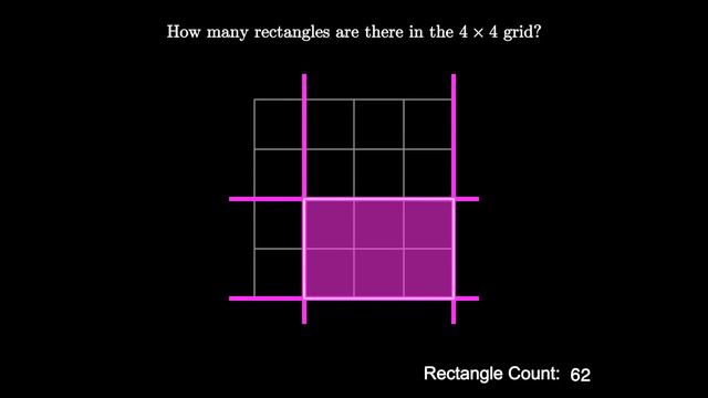 Counting Rectangles in a Square Grid (synthwave; enumeration; visual proof) смотреть онлайн