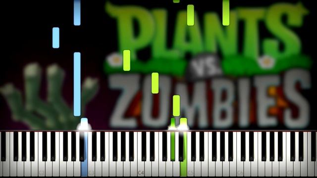 Plants vs. Zombies - Night Theme (Moongrains) Cover (Sheet Music + midi) Synthesia Piano смотреть онлайн