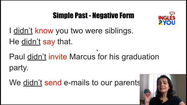 Como negar no passado em inglês? Simple Past - Negative Form смотреть онлайн