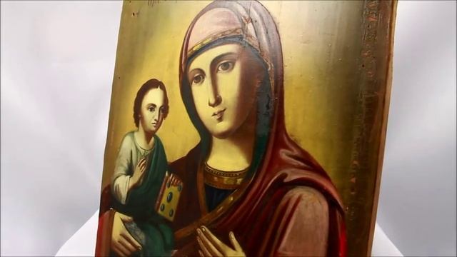 Икона старинная Пресвятой Богородицы Праворучица. DR0066 смотреть онлайн