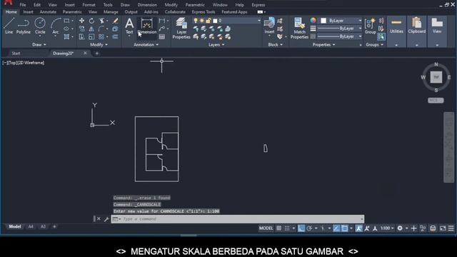 MENGATUR SKALA BERBEDA DALAM SATU GAMBAR | TUTORIAL AUTOCAD 2021 смотреть онлайн