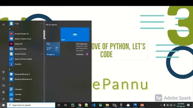 L1 - Wk 0 - V1 - Easy install python on windows for students | write 1st line of code смотреть онлайн