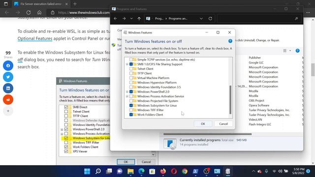 Fix Server execution failed error in WSL смотреть онлайн
