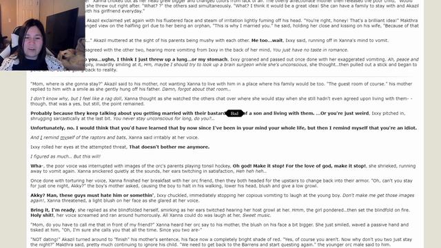 Reading FanFiction | WoW Fanfic | Xanna (Ch 2 - Pt 7)