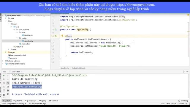 Bài 8: Sử dụng annotation @configuration trong spring смотреть онлайн