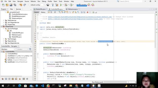Netbeans Java MVC Input Data Mahasiswa смотреть онлайн