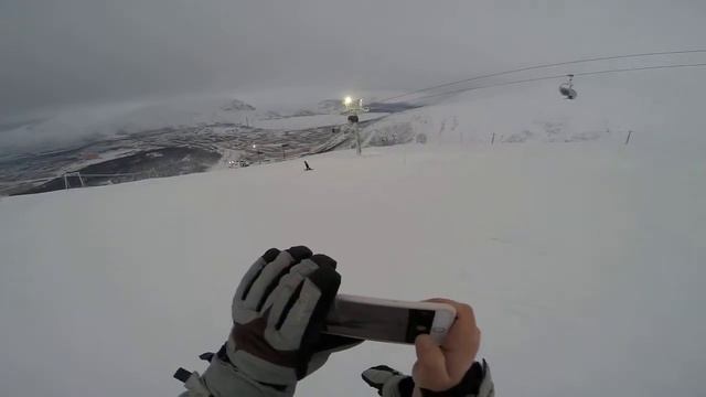Катания на лыжах Кировск