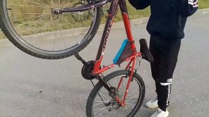 как я научился ездить на заднем колесе на велосипеде ?