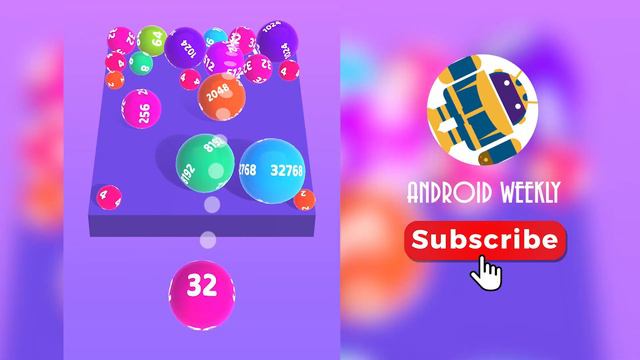 3D Physics Balls - Win Game | Reach 16384, 32768, 65536 Big Balls смотреть онлайн