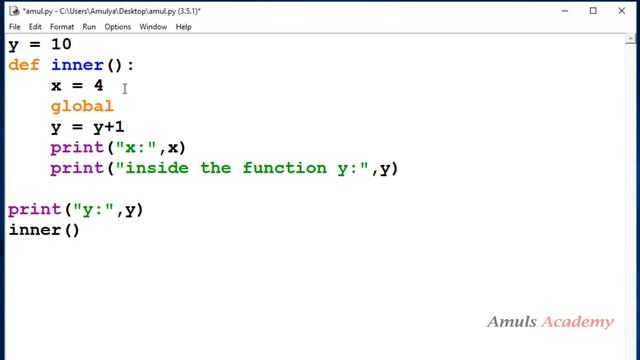 Python Tutorials - LEGB Rule | Local And Global Scope | global and non local Keyword смотреть онлайн