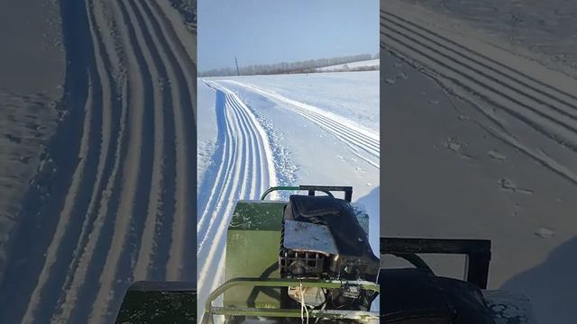 Подготовка лыжной трассы для конькового хода мотобусом Помор 650.15 л.с. смотреть онлайн