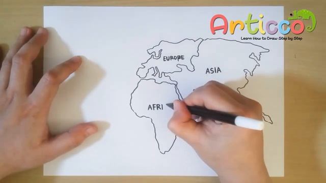 How To Draw A World Map Easy