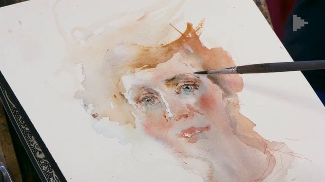 Художник Сергей Алдушкин рисует портрет и беседует о творчестве. смотреть онлайн