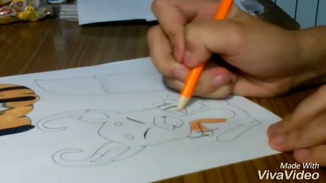 Рисую квами пчёлки и вольпины. смотреть онлайн