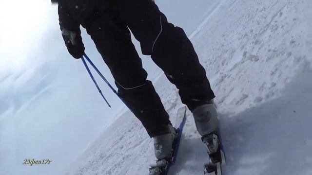 Эльбрус 2017г зима, спуск с Приюта 11 на лыжах смотреть онлайн
