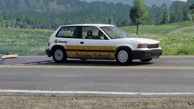 cars vs broken roads-BeamNG Drive смотреть онлайн