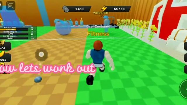 Lets play roblox!(⚡season 4⚡strong man simulator) смотреть онлайн