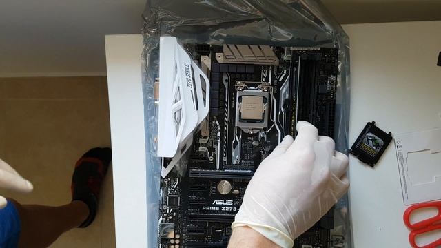 Asus Prime Z270-A CPU RAM MP500 M.2 Installation