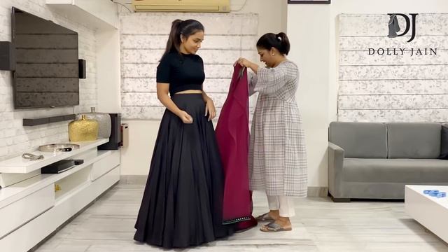 Learn the Trending Style of Saree Draping on D’Coat Flow | Dolly Jain Saree Draping смотреть онлайн