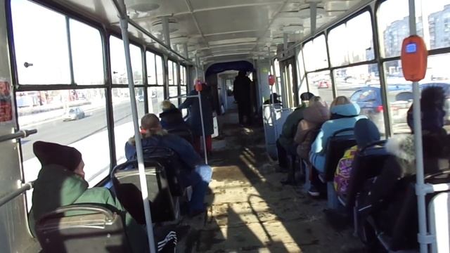 Трамвай "5105 по 9 через Поклонную гору" Петербурга 11-***: ЛВС-86К 5105 по №9 (08.02.21) смотреть онлайн