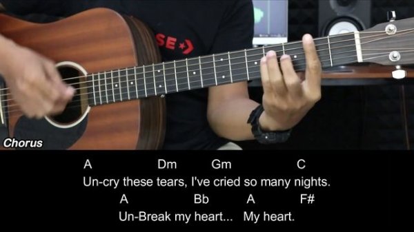 Un-Break My Heart - Toni Braxton | EASY Guitar Tutorial with Chords / Lyrics - Guitar Lessons