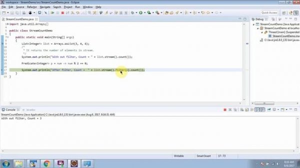How to use Count method of Java 8 Stream?_Version 2 | Java 8 streams | Streams in Java 8
