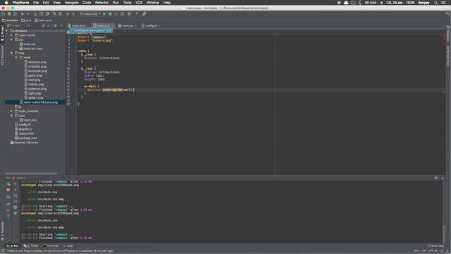 Введение в Sass & Compass - #1 - Автоматическое создание спрайта в sass с помощью compass. смотреть онлайн