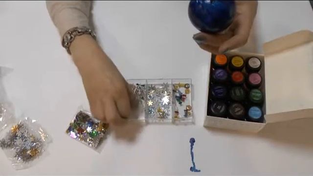 Новогодний шарик из пенопластовой заготовки смотреть онлайн