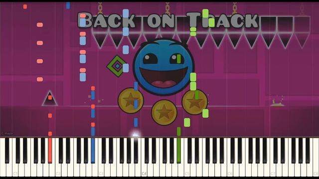 Back on Track - Geometry Dash | Piano Cover | Impossible смотреть онлайн