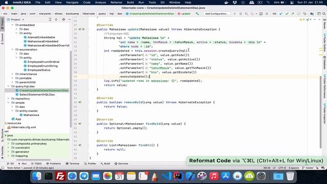 13.c - Create, Update & Delete dengan HQL | BELAJAR ORM HIBERNATE смотреть онлайн