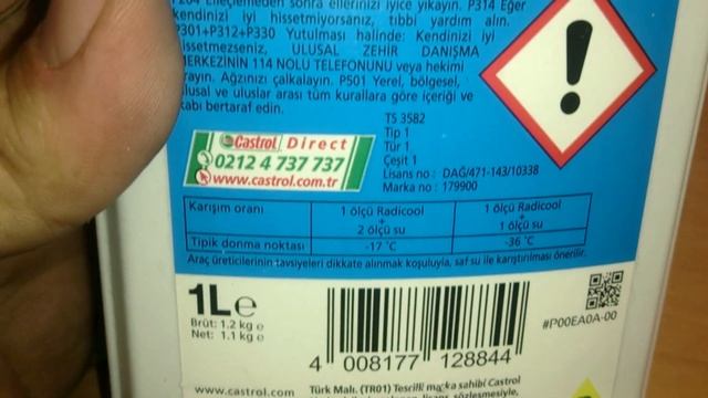 Castrol Radicool Antifriz