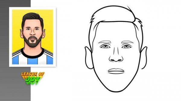 How to DRAW LIONEL MESSI