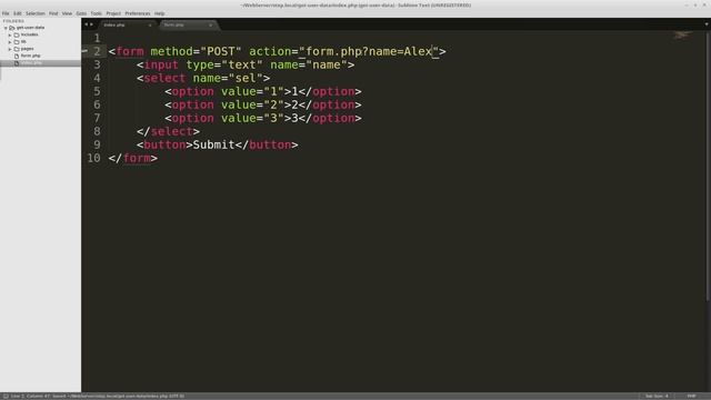 PHP. Получаем данные от пользователей смотреть онлайн