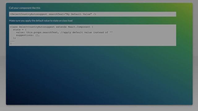Autocomplete - How can I set a default value? смотреть онлайн