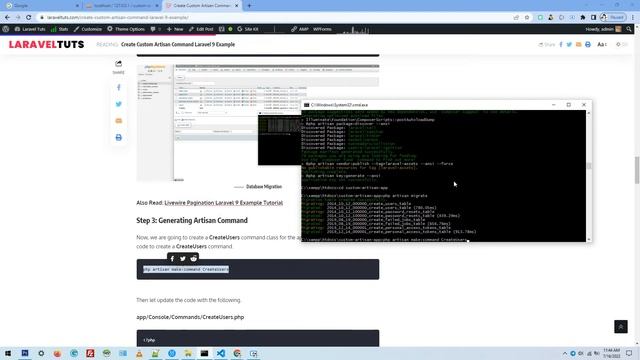 Create Custom Artisan Command Laravel 9 Example смотреть онлайн