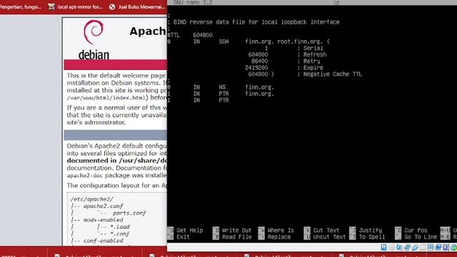 DNS dan Web Server dengan 2 Domain смотреть онлайн