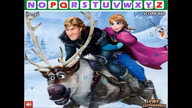 Play Frozen Hidden Alphabets Game смотреть онлайн