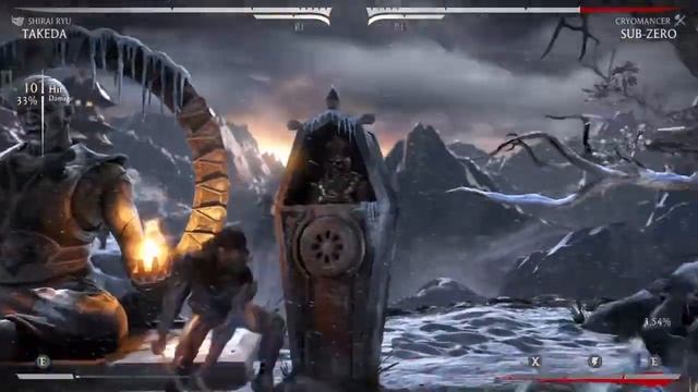 Mortal Kombat X | Takeda | 50% 3 bars midscreen combo смотреть онлайн