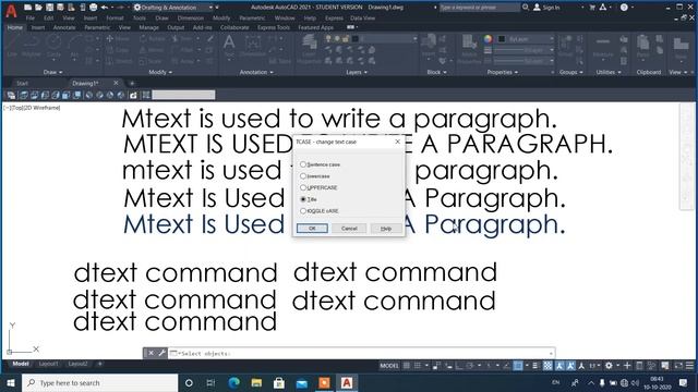 Change the Text Case using Tcase Command in AutoCAD Software. смотреть онлайн