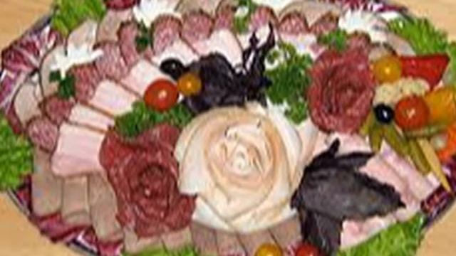 красивая мясная нарезка,нарезка колбасы на стол смотреть онлайн