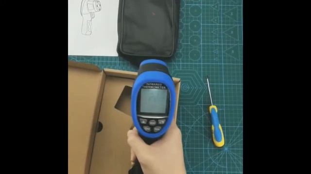 Профессиональный пирометр HoldPeak HP-1500. смотреть онлайн