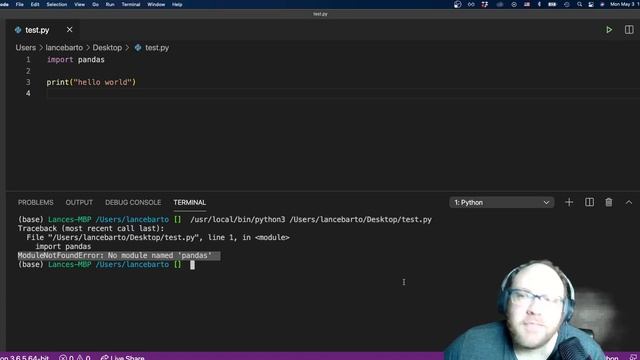 Selecting the correct Python interpreter in VSCode's Python Extension смотреть онлайн