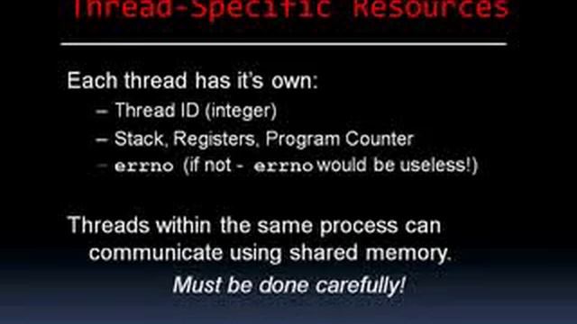 Thread Programming 01.MPG смотреть онлайн