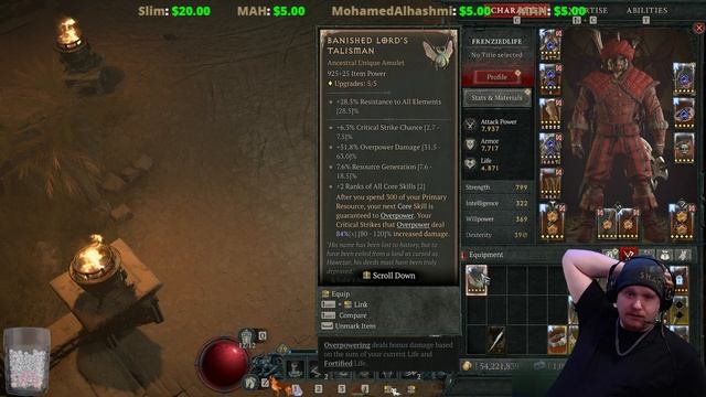 Diablo IV Unique Items - Banished Lord's Talisman (Amulet) [Patch 1.20] смотреть онлайн