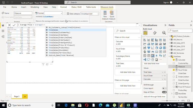 PowerBi - Average Measure смотреть онлайн