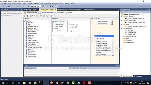 Création de cubes dans SQL Server Analysis Services (SSAS) смотреть онлайн