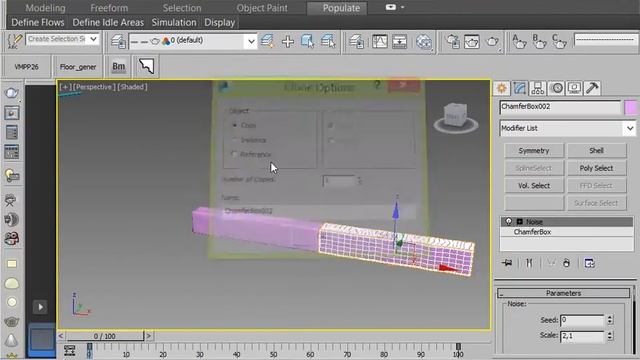 3d max модификатор path deform на примере создания бордюра, геометрия по заданому пути по линии смотреть онлайн