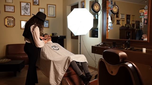 ASMR 💈 Lady Barber & Il Tonsor       “the Sicilian”. #asmr #asmrcommunity #barber