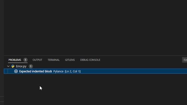 Indentation error Python- Expected an indented block смотреть онлайн